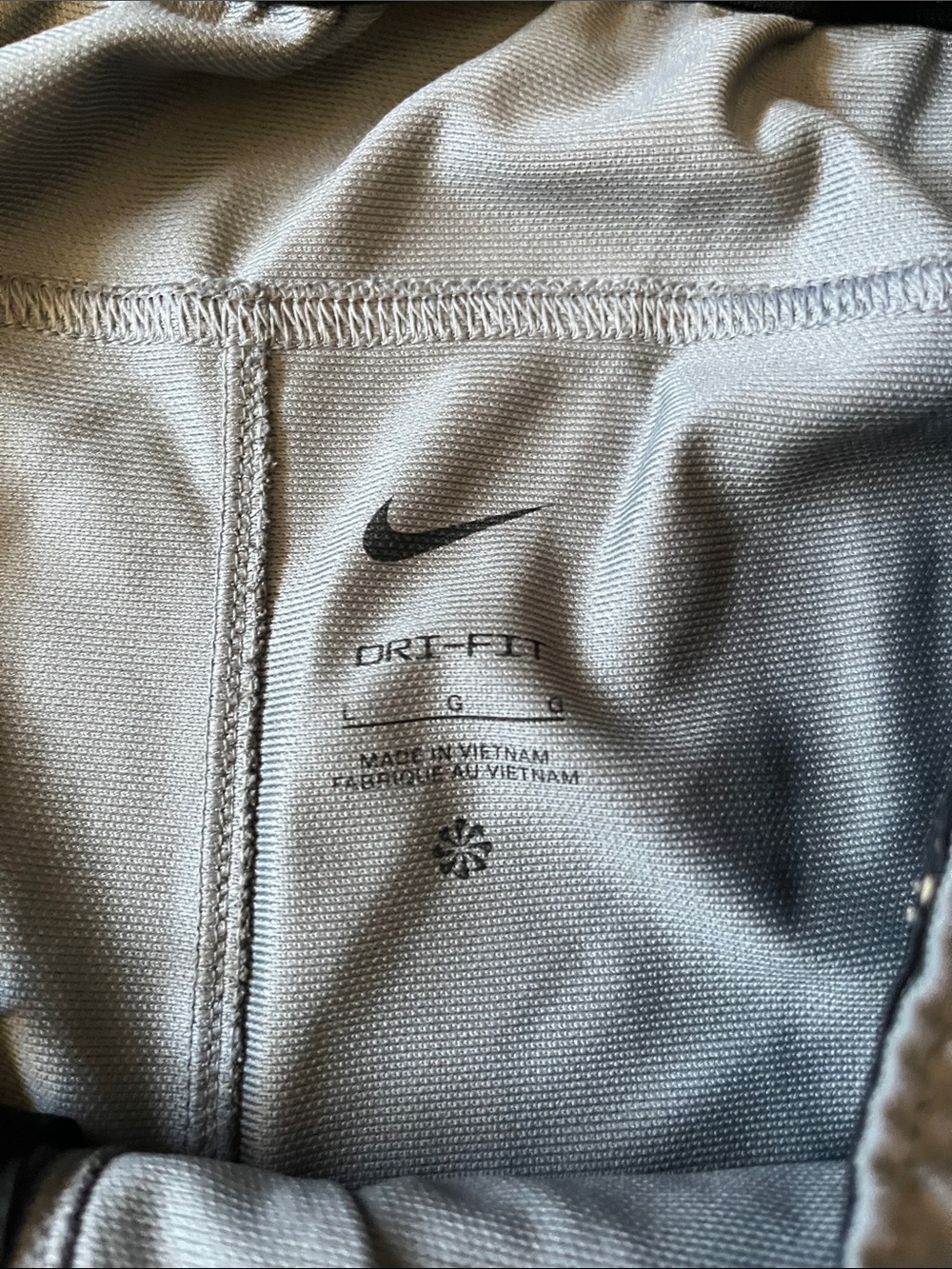 Three pairs Nike Men's Athletic Shorts - Black, Navy, Light Gray - Picture 2 of 3